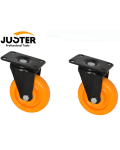 2 Roue Pivotante sans frein 125mm - JUSTER