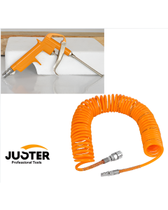 Tuyau Air Flexible Haute Pression – 10M + Pistolet A Air - 10cm - JUSTER