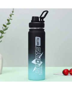 Bouteille d'Eau Sports Bottle - 1000ml - Bleu Noir