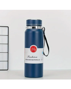 Thermos Isotherme Portable en Acier Inoxydable - 800 ml - Bleu