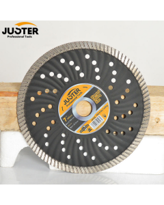 Lame de scie circulaire diamantée ondulée pour marbre - 115mm - JUSTER