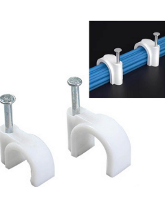 100 Clips câble - Serre câble - 8 mm - JUSTER