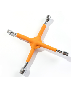 Clé Croix 17-19-21-23 mm jaune juster 