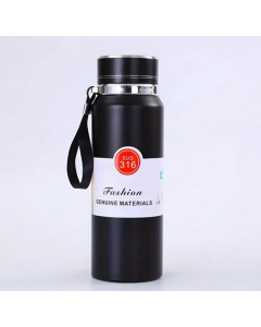 Thermos Isotherme Portable en Acier Inoxydable - 1000 ml - Rouge