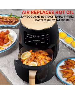 Friteuse à air chaud sans huile - 2400W - 6l - Noir - Silver Crest