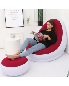 Canapé pouf loisirs gonflable - Rouge