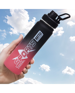 Bouteille eau Sports Bottle - 1000ml - Rose - Noir