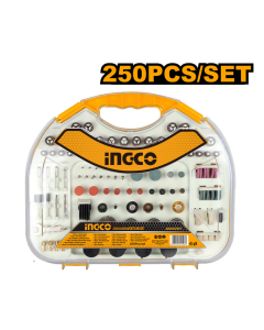 Kit de 250 accessoires pour mini-meuleuse droite - INGCO