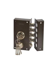 Serrure haute sécurité 1910 – Métal noir – 3 clés