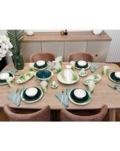 Service à table CERAMICAPLUS LEAF 1707904176-33 35 Pièces vert - Original et pratique.