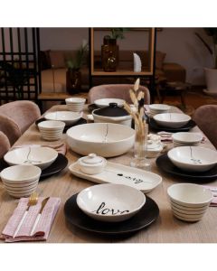 Service à table LOVE - CERAMICA PLUS - 1707904089-6 - céramique - 30 Pièces