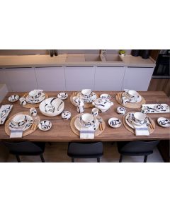 Service à table  Arabica Noir  42 Pièces