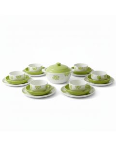 Service de Table Élégant – 20 pcs - Vert pistache