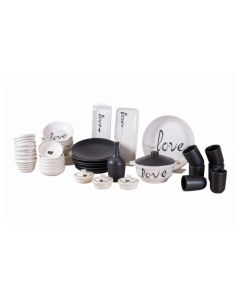 Service à Table LOVE – Céramique – 42 Pièces