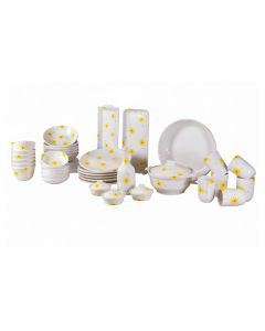 Service à Table Sunflower – Céramique – 42 Pièces 