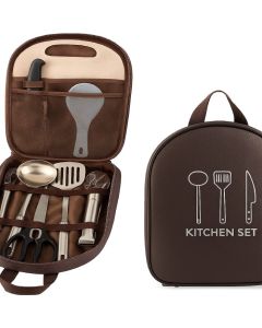 Set cuisine inox 3 en 1 - Camping et plein air