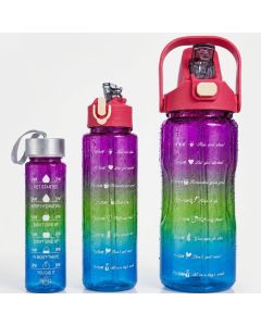 Set 3 Gourdes Sans BPA Rose - Prix Tunisie | Arkan.tn
