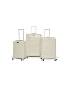 Set de trois valises avec roues démontables - Titou - Crème