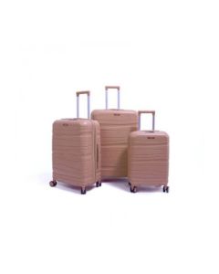 Set de trois valises avec roues démontables - Titou - Saumon