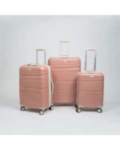 Set de trois valises avec roues démontables - Titou - saumon crème