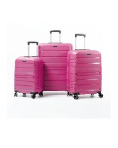Set de trois valises Matte - Titou - rose fuchsia