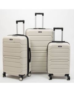 Set de trois valises  Matte TSA - Titou - Beige acc Noir