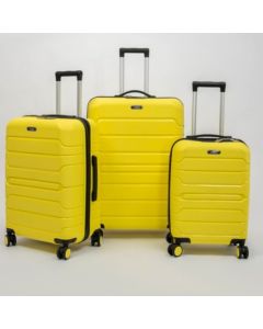 Set de trois valises  Matte TSA - Titou - Jaune acc noir