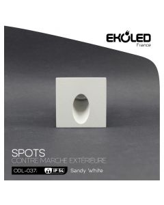 Spot Carré Noir 1x3W Ekoled - Prix Tunisie | Arkan.tn