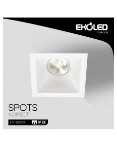 Spot Carré Blanc Ekoled - Prix Tunisie | Arkan.tn