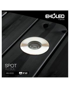 Spot Sol PM 3W Inox Ekoled - Prix Tunisie | Arkan.tn