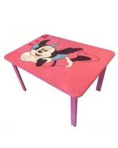 Table rectangulaire couleur – Bois – 120 x 50 x 70 cm