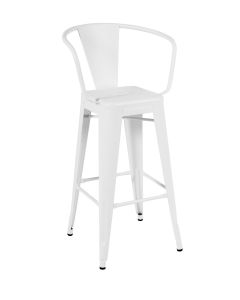 ESPACE HOME - tabouret ha - dim 44 x 110 x 44 cm-blanc
