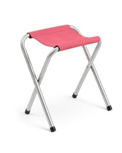 Tabouret pliable portatif - 35x25x40 cm - Rose