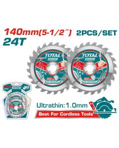 2 Lames de scie circulaire Total 140mm - Prix... | Arkan.tn
