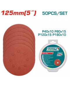Lot de 50 Papiers Abrasifs Total - Prix Tunisie | Arkan.tn