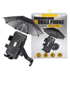 Support De Téléphone Portable Pour Rétroviseur Latéral Avec Parapluie Réglable