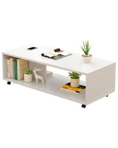 Table basse Home Intérieur - 45x90x50 cm - Blanc