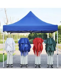 TENTE 3*3M TISSU UNI SOCLE BLANC