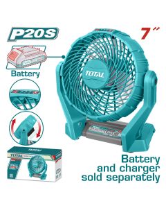 Ventilateur Sans Fil Total 7 pouces - Prix... | Arkan.tn