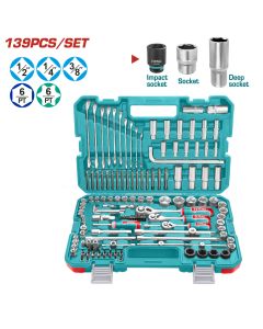 Ensemble d'outillage Total 139 pièces - Prix... | Arkan.tn