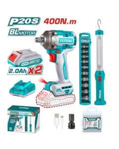 Kit Boulonneuse Total 20V - Prix Tunisie | Arkan.tn
