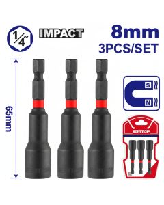 Tourne-écrous EMTOP EMNS0831 - 8 mm (lot 3)