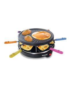 Raclette 6 Poêlons Grill et Minicrêpes Techwood TRA-64