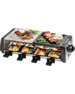 Grill à 8 Raclette et Pierre à cuire Techwood TRGP-896 - 1400W