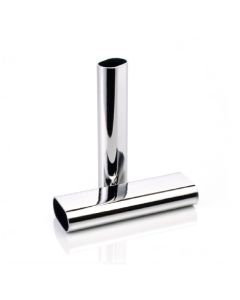 Tube rideaux chrome oval - Cromocort