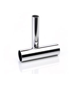 Tube rideaux chrome rond - Cromocort