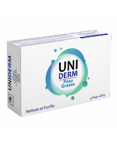 Uniderm Savon Peaux Grasses 90g - Nettoyant Visage Purifiant