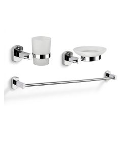 Pack Porte Verre - Porte Savon - Porte Serviette Simple 60CM - REMER