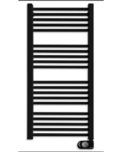 SÈCHE SERVIETTES ÉLECTRIQUE AVEC THERMOSTAT 750W 1100*505 NOIR  HJM-750W 1100505 