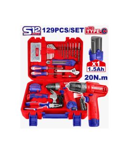 Valise d’outils EMTOP - EEDK12901 - 129 pièces